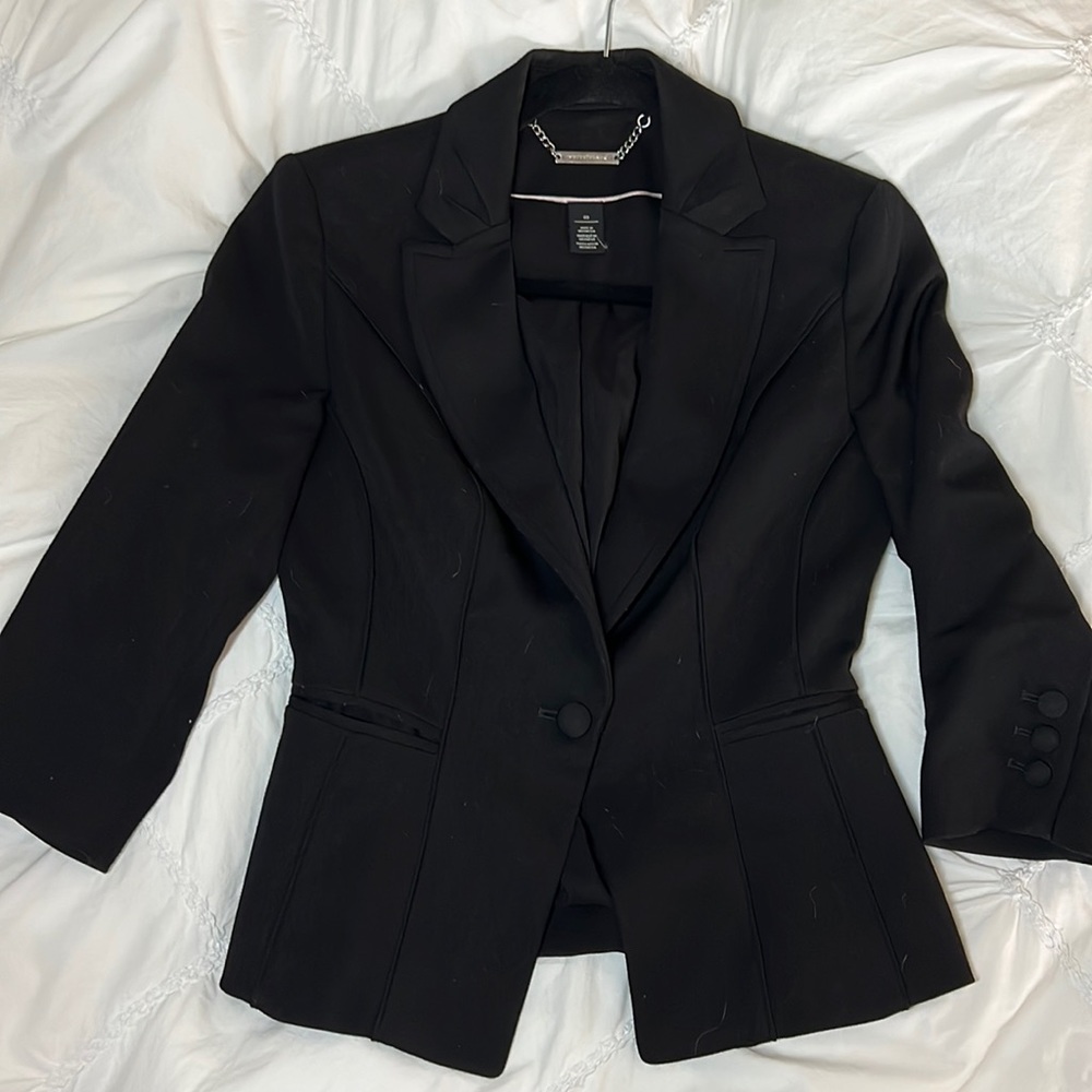 White House Black Market 3/4 sleeve suit blazer